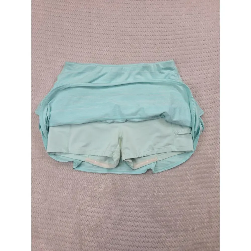 Athleta Skirt Womens Medium Spacedye Swagger Skort Soft Jade Spring Mint